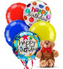 Mylar Balloons and Teddy Bear